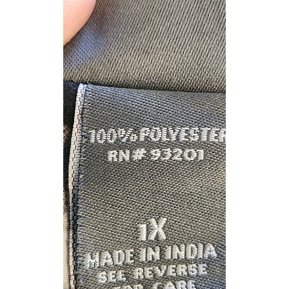 DOTS DRESS COLOR BLACK SLEEVELESS POLYESTER  SIZE 1X - Picture 7 of 7